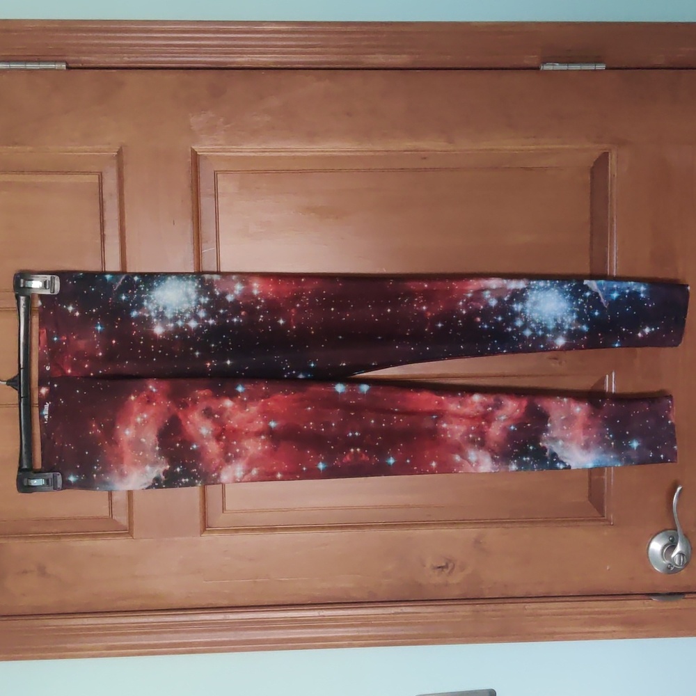 Blackmilk Orange Galaxy Leggings Small